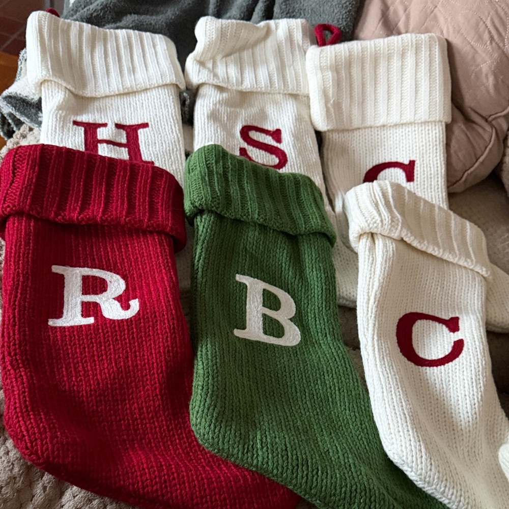 Wondershop Red, Green, and White Knit Holiday Stockings